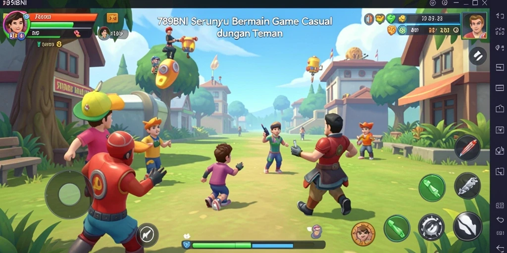 Screenshot gameplay 789BNI menunjukkan keseruan bermain Casual bersama teman.