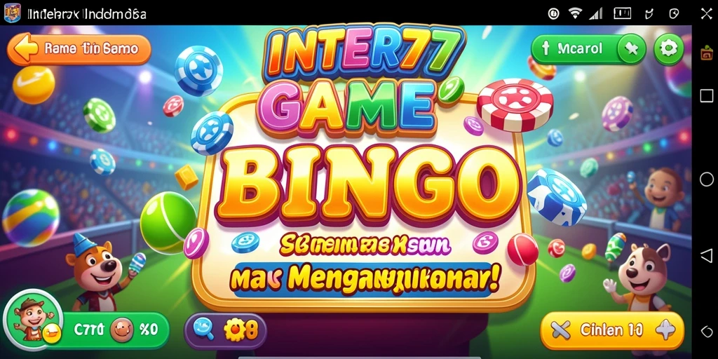 Tampilan gameplay menyeru dalam INTER77 yang menampilkan suasana bingo yang dinamis.