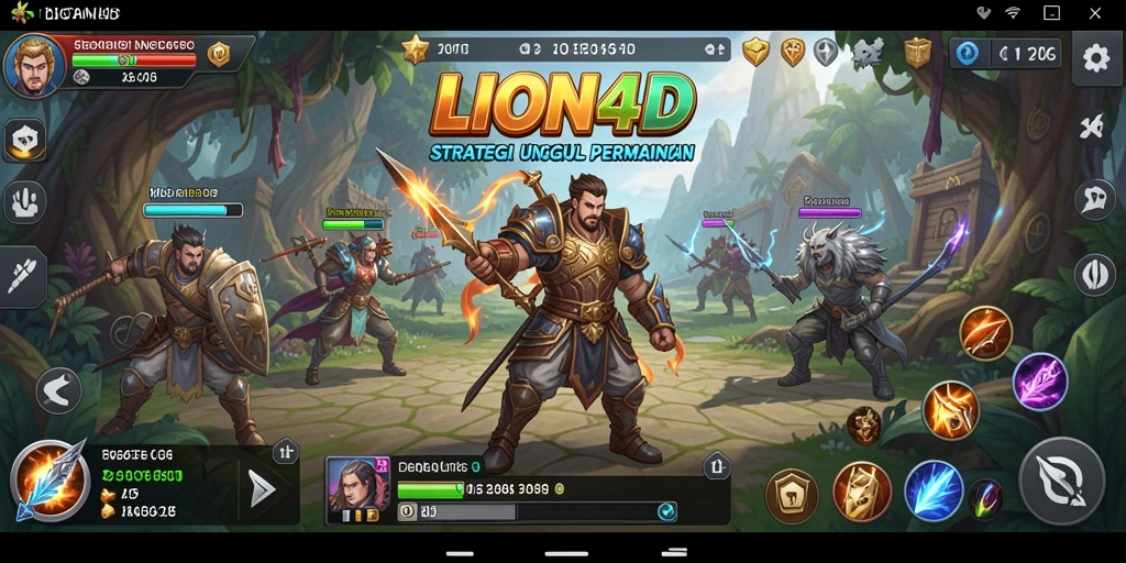 Tampilan menarik dari permainan strategi LION4D yang menegangkan.