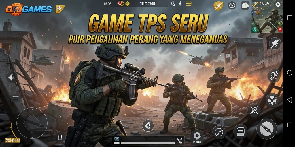 Tampilan gameplay seru di OKGAMES dengan pertempuran yang intens.