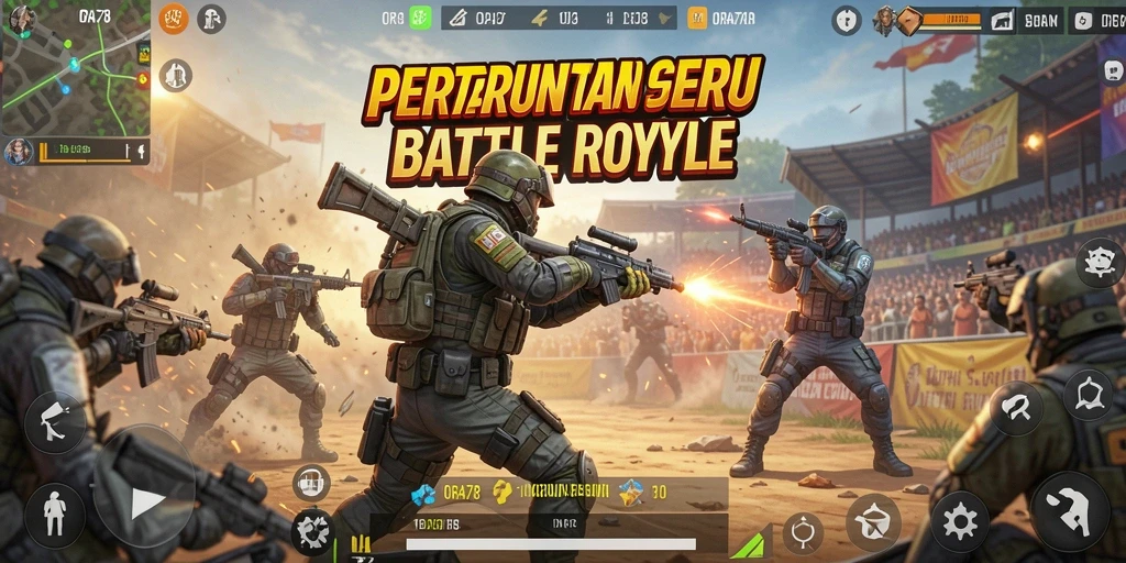 Tampilan gameplay ORA78 yang seru dan menegangkan.