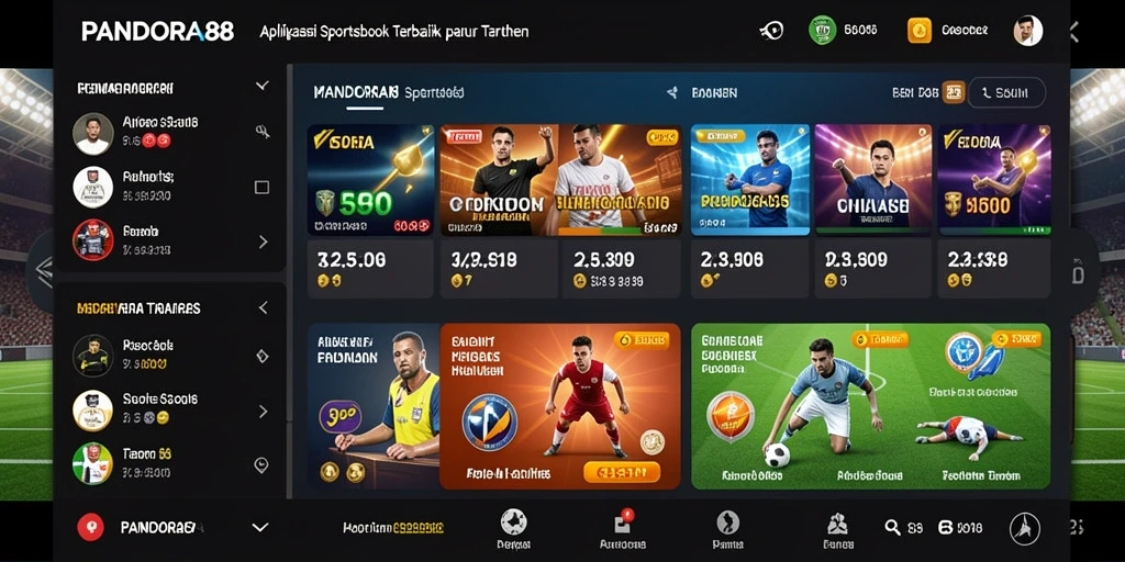 Tampilan gameplay Sportsbook PANDORA88 yang menarik dan interaktif.